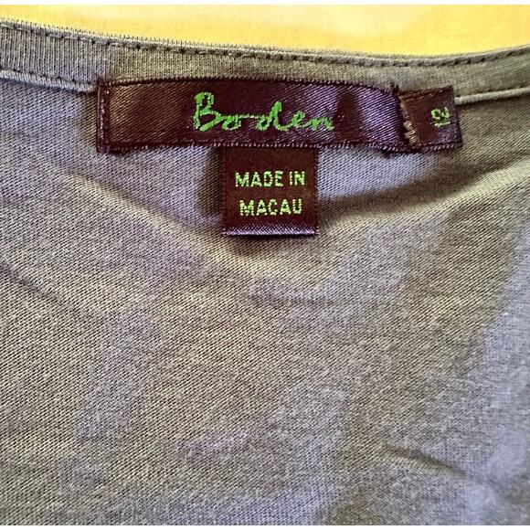 Boden Empire Waist Blue top sz 12 -‎ runs small - Picture 3 of 8
